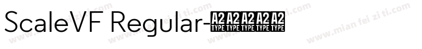 ScaleVF Regular字体转换